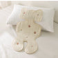 Baby Stroller Seat Cushion Pad Bear Bunny Embroidery All Seasons Cotton Breathable Cart Mattress Infant Newborn Pram Accessories