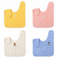 Soft Baby Bibs Skin Friendly Water Absorbent Children's Washcloth Adjustable Snaps Toddler Face Towel for Feeding Eating