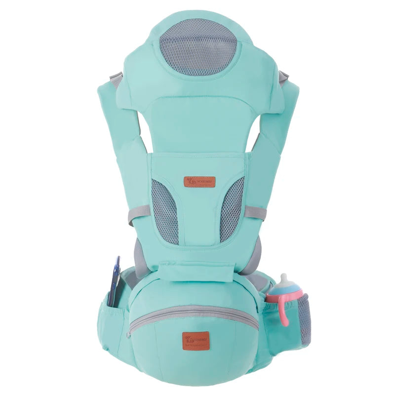 Ergonomic Baby Carrier 0-48M Baby Hipseat Carrier Front Facing Ergonomic Kangaroo Baby Wrap Sling for Baby Travel