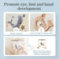 Blue Whale Baby Crib Mobile Newborn First Toy Non Woven Fabric Bamboo Ring Shape Cognition Auditory Development Nursery Decor