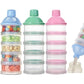 4/5 Grid Portable Milk powder box container Toddle Baby Snacks Food Storage Box Formula Dispenser Milk Powder Bottles