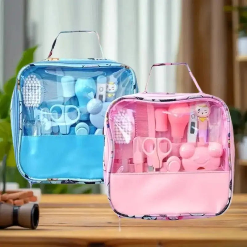 Baby Care Kit Baby Nail Clippers Nasal Aspirator Nose Cleaning Tool Safety Comb Brush 10-Piece Set Specially Designed for Bags