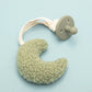 Baby Pacifier Chain Sherpa Moon Star Heart Plush Pendant Newborn Dummy Holder Nipple Clip Nursery Infant Comforter