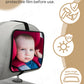 1 Pc Crash Tested And Certified Shatterproof Baby Car Mirror For Rear Facing Infant With Wide Larger Crystal Clear View