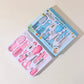 10-in-1 Baby Care Kit: Newborn Grooming Set (Nail Clippers/Brush/Thermometer) for Infant (Pink/Blue)