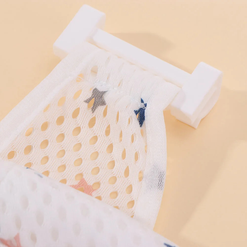 Comfortable Adjustable Baby Bathing Net Anti-slip Infant Bathtub Support Net Cross-shaped Newborn Shower Pillow Mat Baby Care