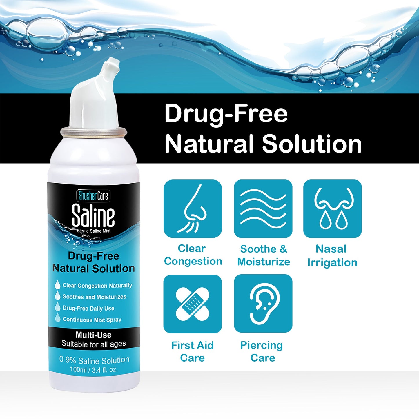 Shusher Care Saline Mist Spray