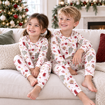 Kids’ Christmas Pajama Set – Soft Bamboo Holiday Sleepwear