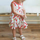 Southern Slumber - Crawfish Bamboo Tiered Twirl Dress - with Pockets