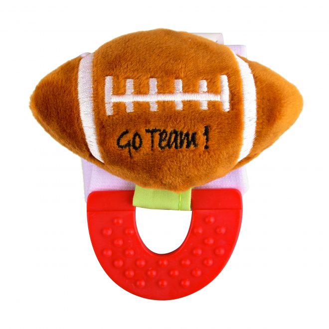 Dinosaur and Football Combo Teether for Babies Pack of 2