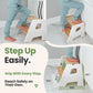 2-Step Wooden Stool for Toddlers(Step Stool for Children Ages 2+)