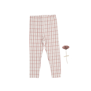 The Printed Legging - Mauve Check