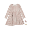 The Printed Long Sleeve Dress - Mauve Check