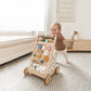 Tiny Land® Versatile Natural Wooden Baby Walker