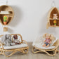 The "Petite Reverie" Miniature Rattan Doll Couch
