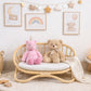 The "Petite Reverie" Miniature Rattan Doll Couch