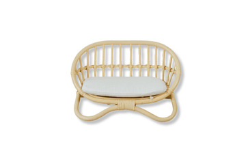 The "Petite Reverie" Miniature Rattan Doll Couch