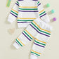 Toddler Mardi Gras Stripes Two-Piece Set