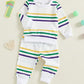 Toddler Mardi Gras Stripes Two-Piece Set