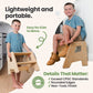 2-Step Wooden Stool for Toddlers(Step Stool for Children Ages 2+)