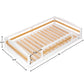 Twin Size Montessori-Inspired Floor Bed with Safety Guardrails for Kids