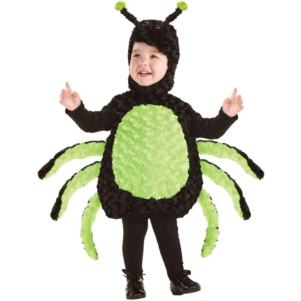Belly Babies Black & Green Spider Costume Child Toddler 4T-6T –