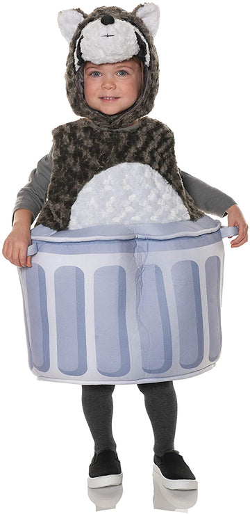 Lil Rascal Raccoon Plush Belly Babies Toddler Costume | X-Large (4-6)