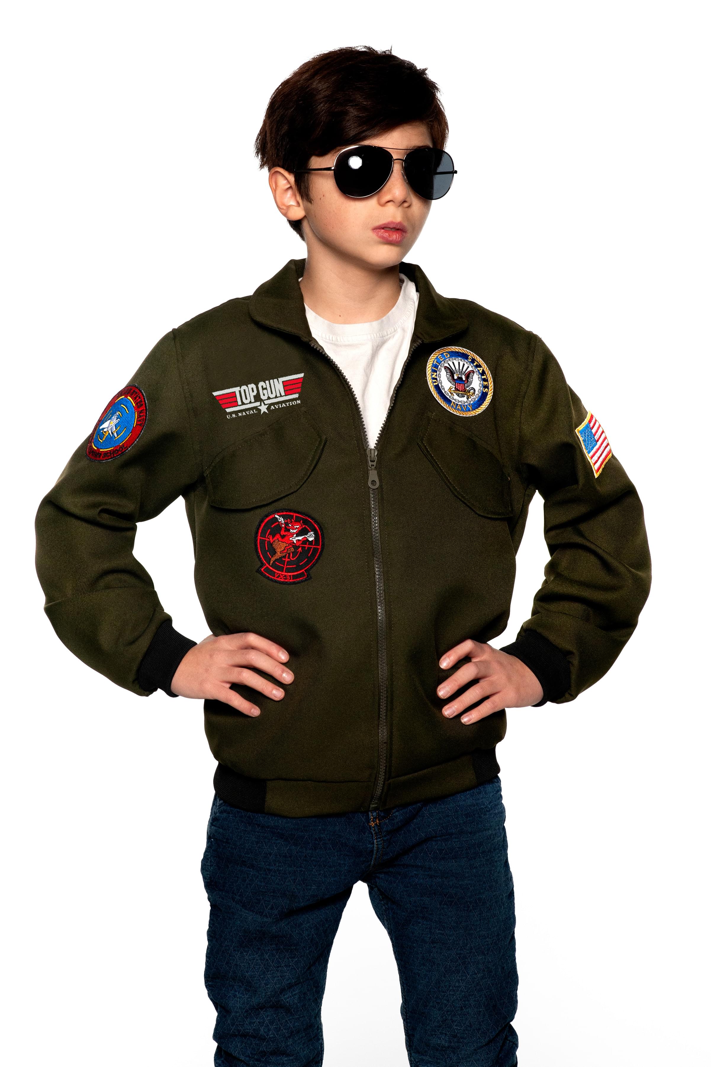 Navy Top Gun Pilot Jacket Child Costume Medium – WBBAPB0B727M8YB