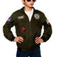 Navy Top Gun Pilot Jacket Child Costume  Medium