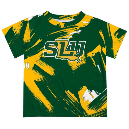 Vive La Fete - Southeastern Louisiana Lions Gold T-Shirt Paint Brush