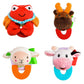 Wristy Buddy Animal Combo Teether for Babies Pack of 4