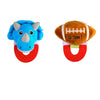 Wristy Buddy Pack of 2 Baby Teethers – Dinosaur & Football
