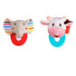Elephant and Cow Combo Teether for Babies Pack of 2
