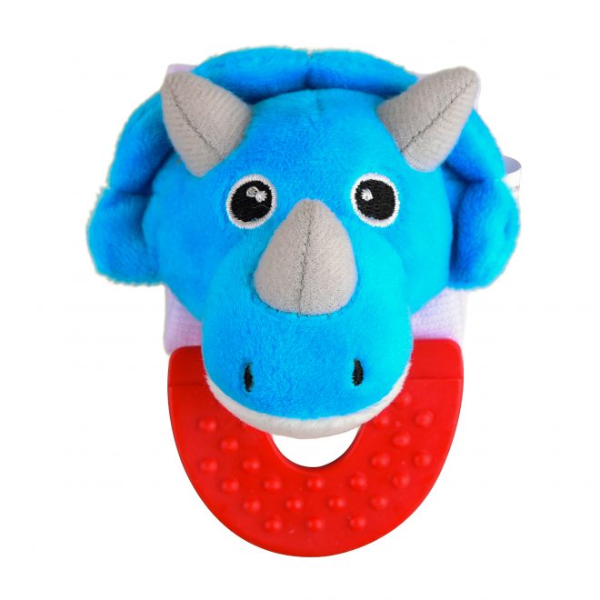 Flower, Crab, Moose, and Dinosaur Combo Teether for Babies - Pack of 4