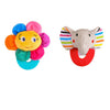 Wristy Buddy Pack of 2 Baby Teethers – Flower & Elephant
