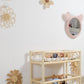 Sweet Bloom Rattan Flower Wall Art – Cute Boho Nursery & Girls Room Decor
