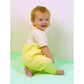 Organic Cotton Zip Crotch Easy Change Jumpsuits  Yellow 1218M