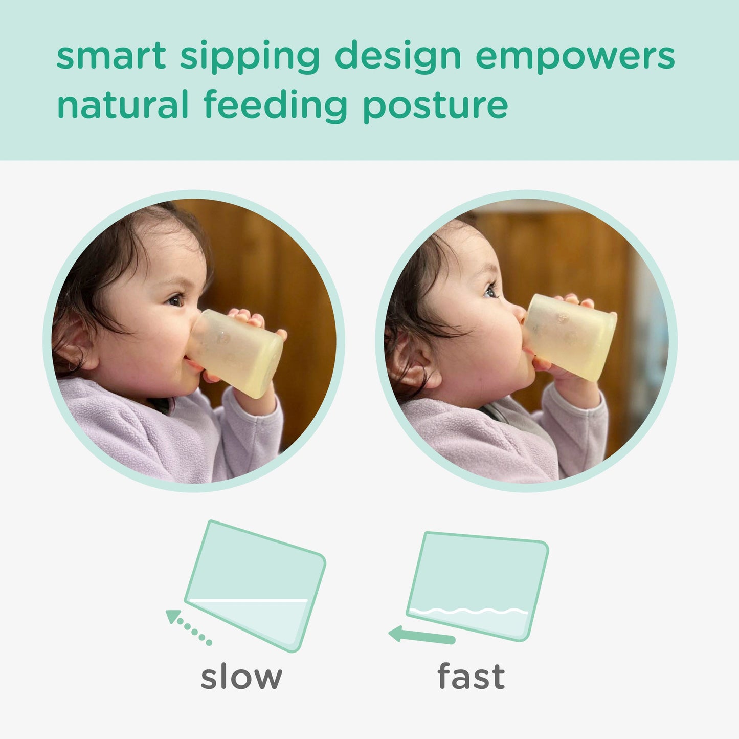Olababy First Cup for Learning Open-Cup Sips (2oz)