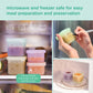 Olababy Silicone Food Storage Containers for Baby Meals On the Go (4-Pack)