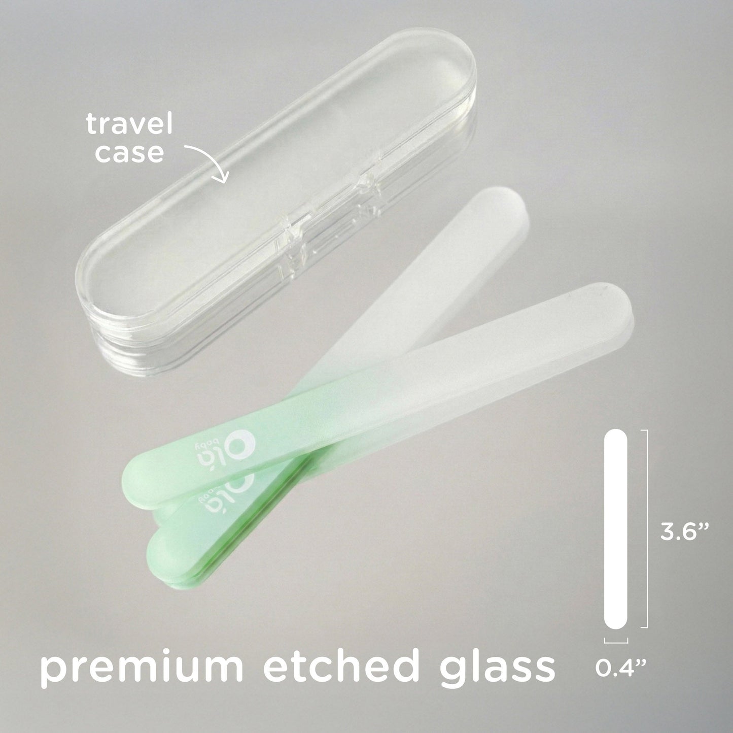 Olababy Glass Nail File for Newborn Nails (2-PK)