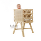 Rattan Doll Crib – Handmade Wicker Doll Bed, Boho Montessori Toy Bassinet for Girls