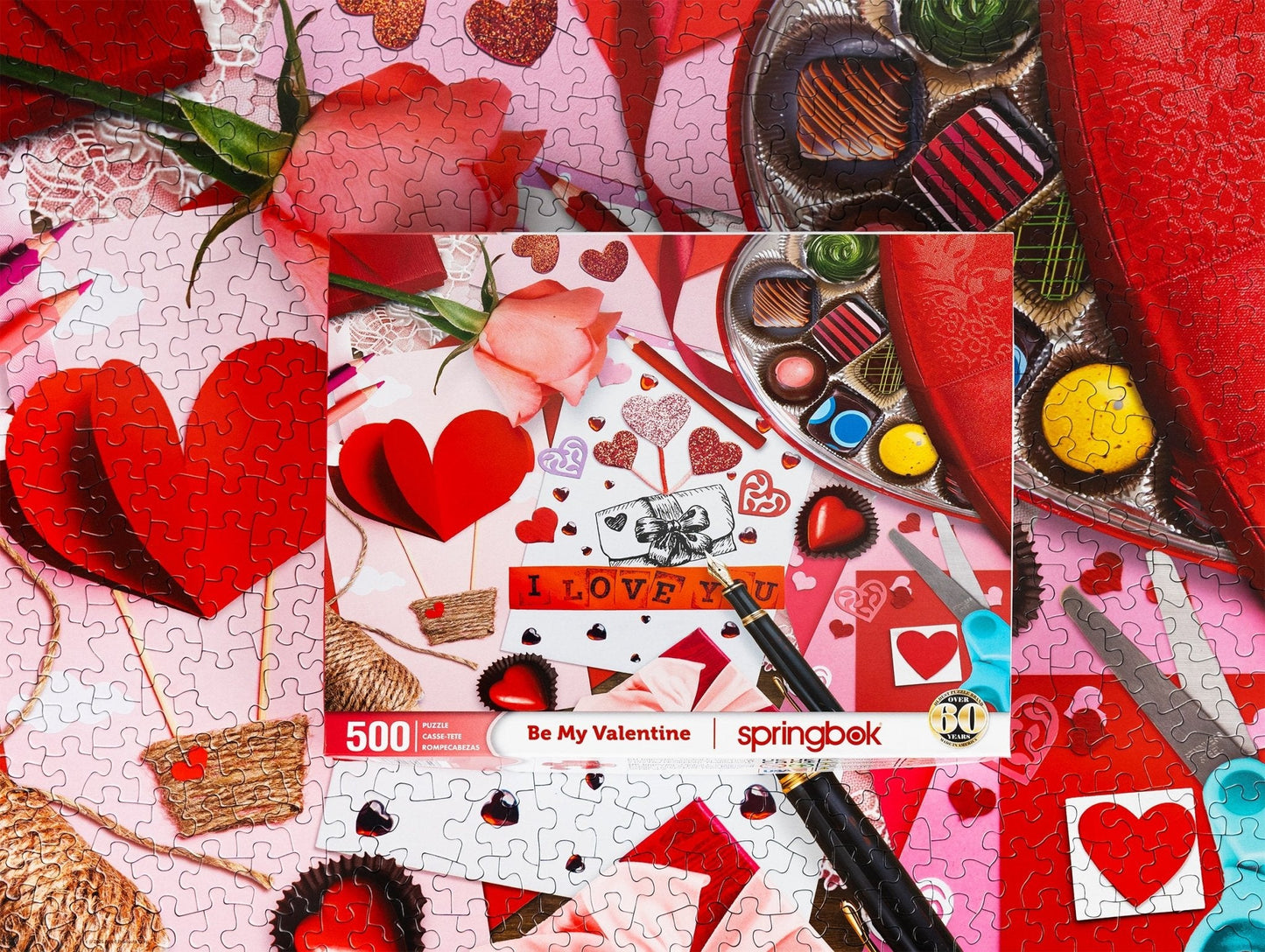 Be My Valentine 500 Piece Jigsaw Puzzle | Springbok Puzzles