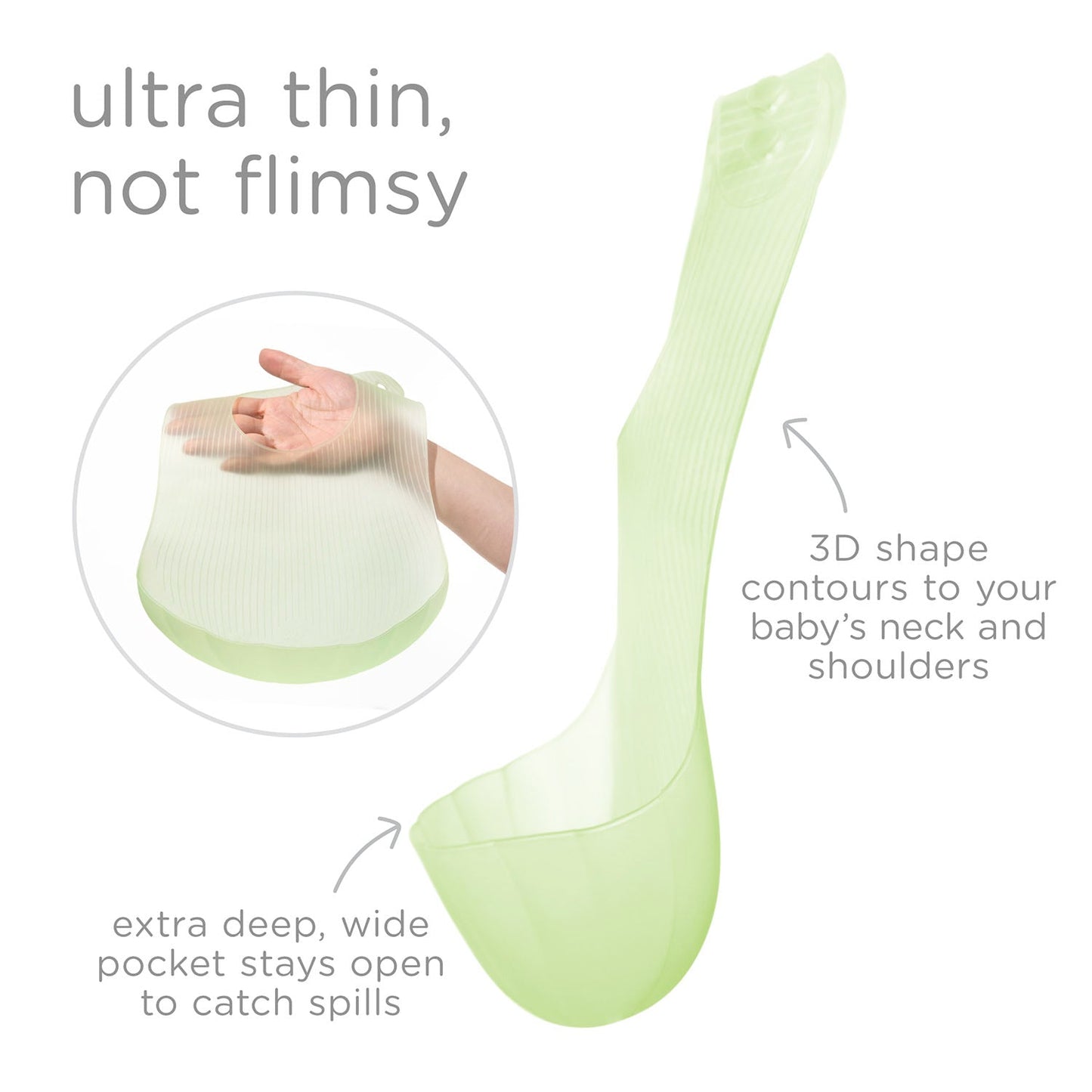 Olababy Silicone Bib for Mess-Free Self-Feeding