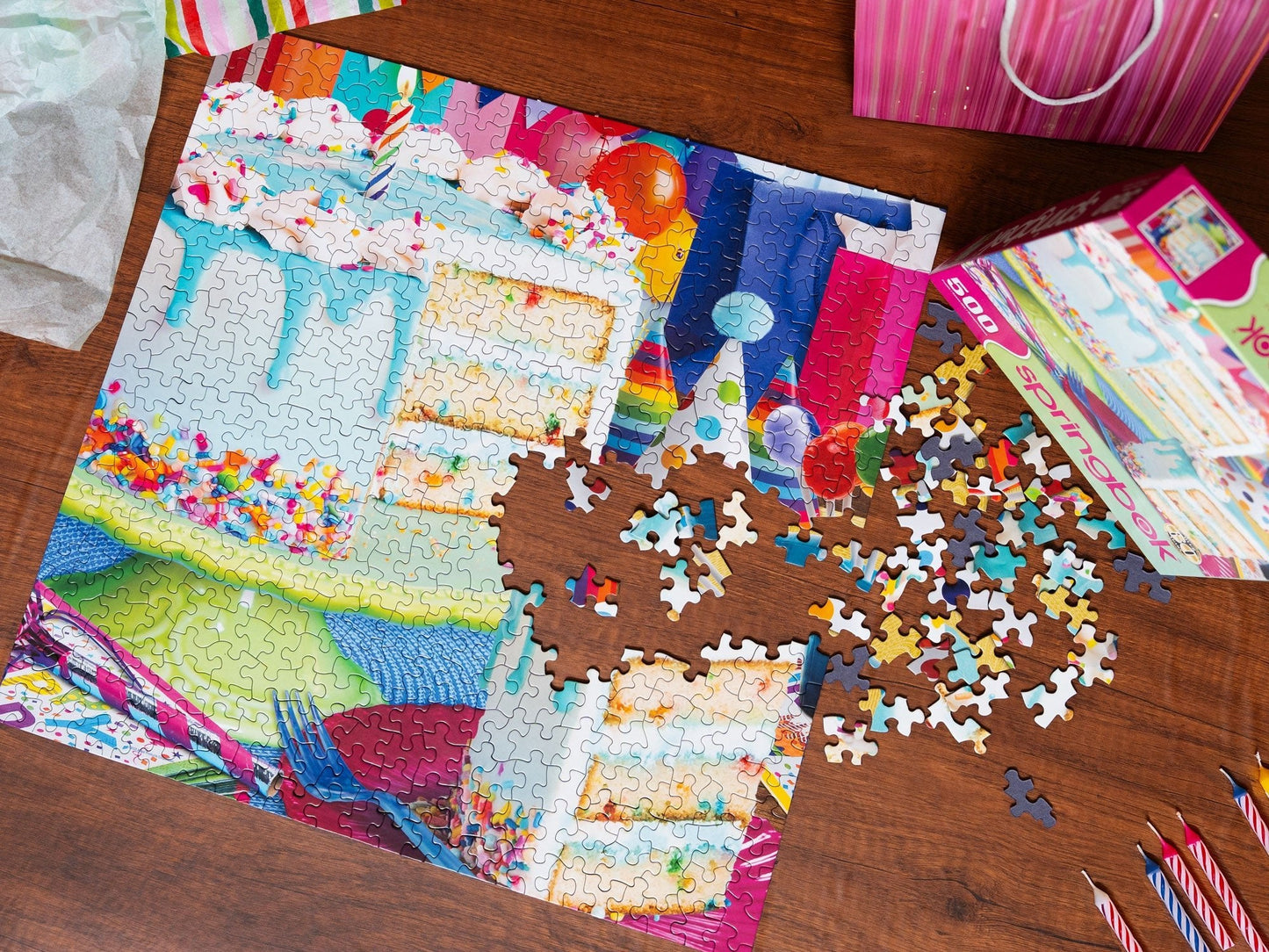 Birthday Cake 500 Piece Jigsaw Puzzle - Limited Release | Springbok Puzzles