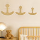 The Seaside Anchor – Boho Rattan Wall Hanging for Nurseries, Kids Rooms and Ocean Lovers