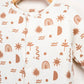 Bohemian Cotton Footed Romper – Cozy Boho Baby Outfit