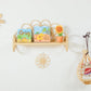 Rattan Doll Wall Hanger Chair – Boho Kids Room Decor & Gift for Girls | Handmade Nursery Wall Basket for Dolls