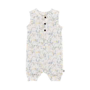 tank romper | bunnies