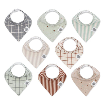 Clay Bandana Bib Set (8 pack)