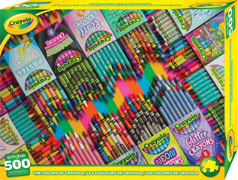Colors Of Crayola 500 Piece Jigsaw Puzzle by Springbok Puzzles